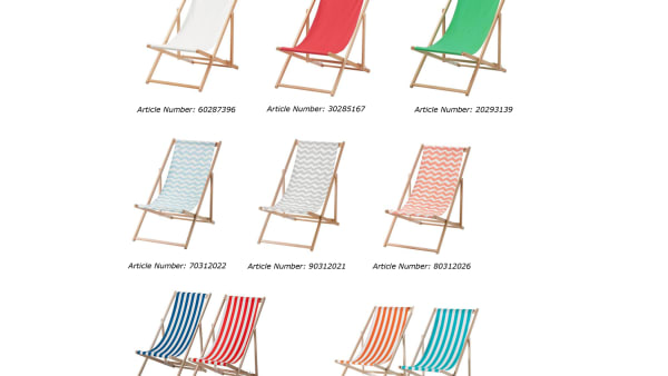 Ikea beach chair clearance