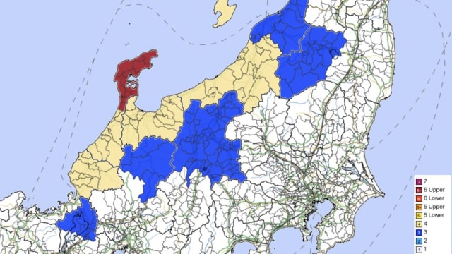 日本石川县发生6.3级地震 导致一人死亡