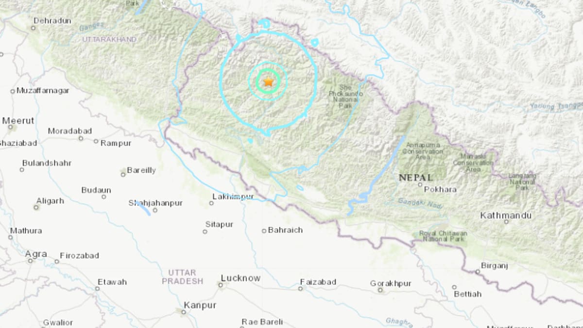 Magnitude 5.6 earthquake hits Nepal and tremors are felt in New Delhi