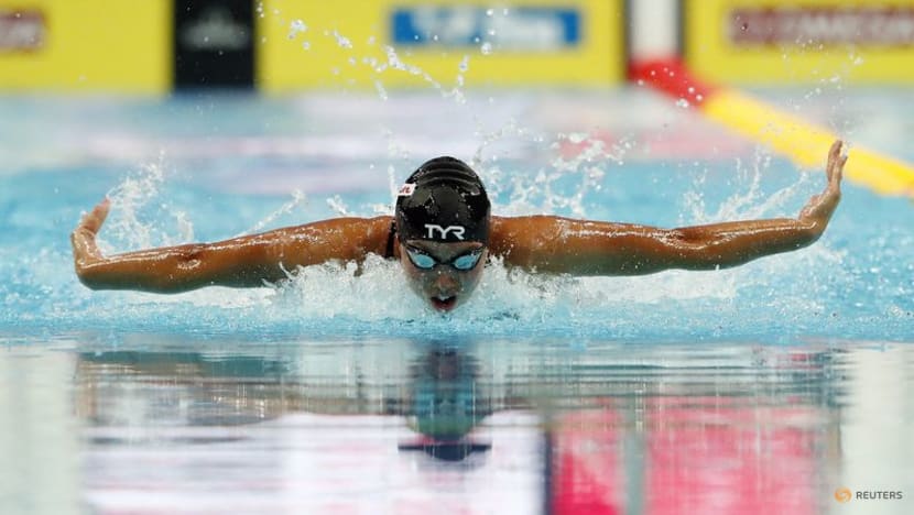 Americans Huske, Dressel power to butterfly golds at world championships Americans Huske, Dressel power to butterfly golds at world championships