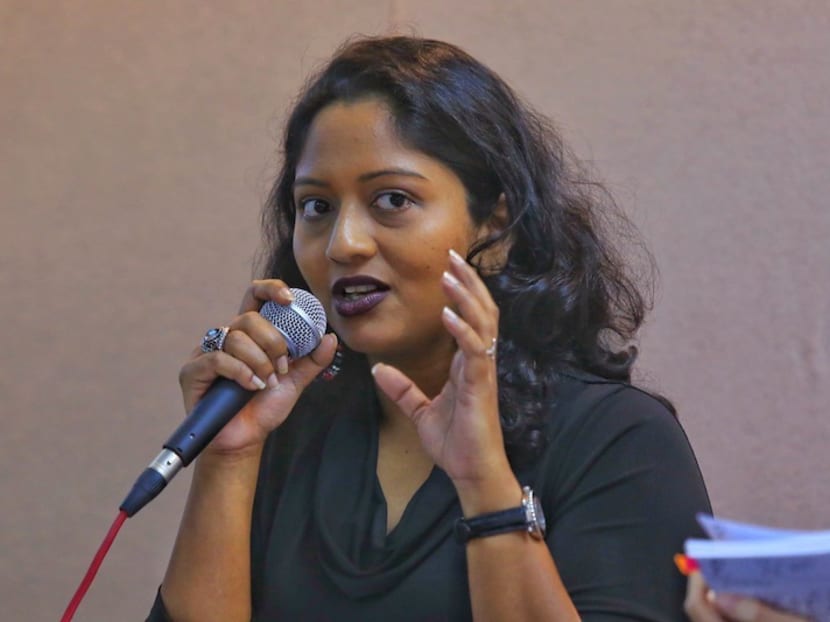 Amnesty International Malaysia executive director Shamini Darshni commenting on the double execution of Rames and Suthar Batumalai in Malaysia. Photo: Malay Mail Online