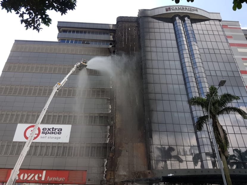 Fire at 30 Toh Guan Road on May 4, 2017. Photo: Robin Choo/TODAY Fire at 30 Toh Guan Road on May 4, 2017. Photo: Robin Choo/TODAY