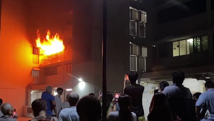 50 residents evacuated after fire breaks out at Toa Payoh flat; one taken to hospital for smoke inhalation