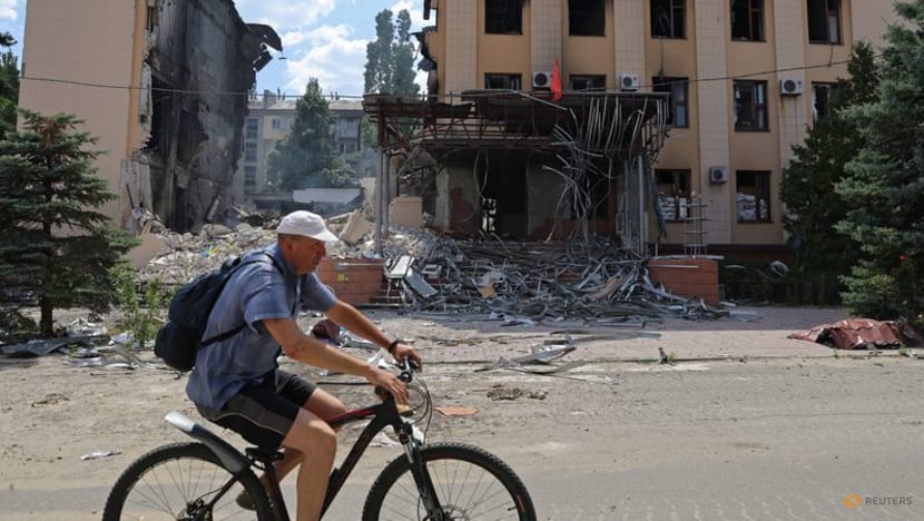 Few civilians, charred buildings in Ukraine's Lysychansk after capture by Russia