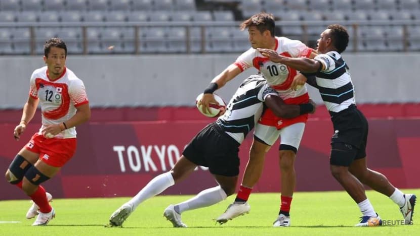 Olympics-Rugby-Reigning champions Fiji scrape past Japan in Sevens opener Olympics-Rugby-Reigning champions Fiji scrape past Japan in Sevens opener