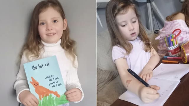英国五岁女童出书 创世界纪录