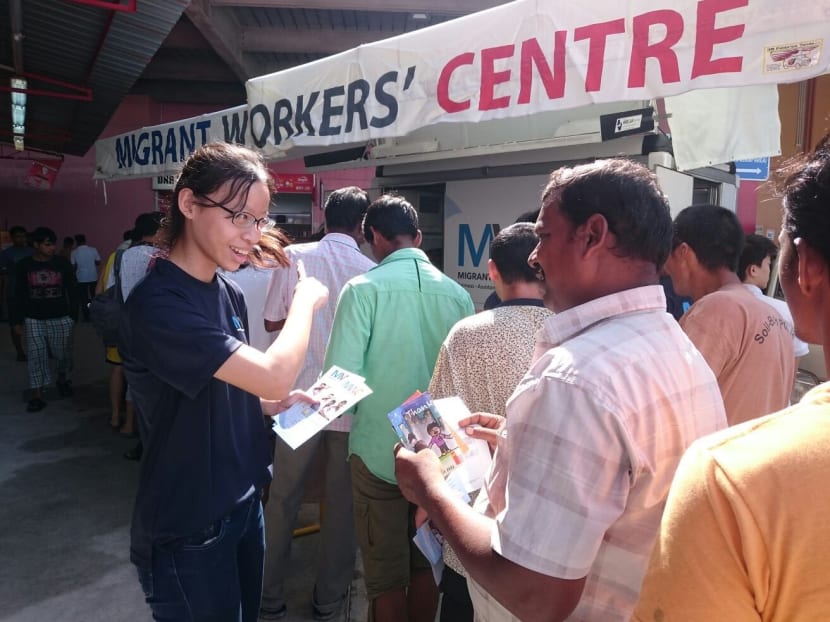 MWC intends to outreach to migrant workers at various locations to encourage them to sign up for membership. Photo: MWC