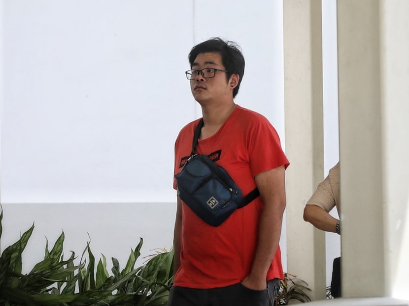 Itto Wong outside the State Courts in October 2019. Itto Wong outside the State Courts in October 2019.