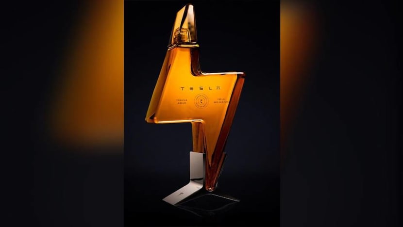 Tesla unveils 'Tesla Tequila' for US$250, product sold out on website Tesla unveils 'Tesla Tequila' for US$250, product sold out on website