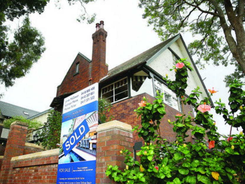 Property prices in the Australian city of Sydney have 

surged 40 per cent since the middle of 2012. Photo: Bloomberg