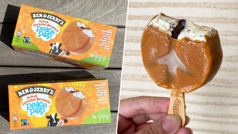 Ben & Jerry's New Salted Caramel Brownie Peace Pop Taste Test: Nice Or Not? Ben & Jerry's New Salted Caramel Brownie Peace Pop Taste Test: Nice Or Not?