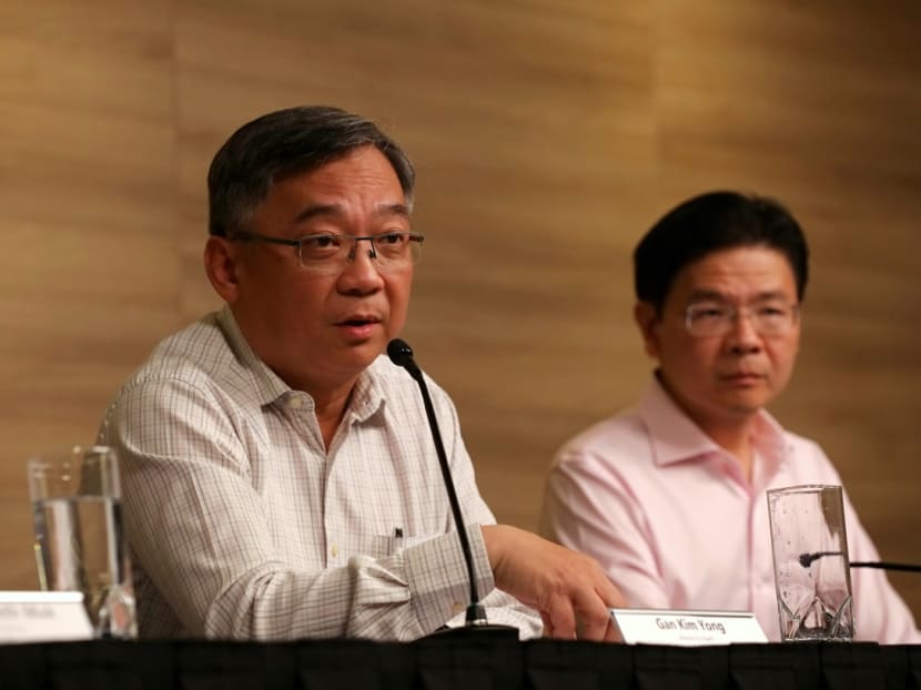 Health Minister Gan Kim Yong was asked during a press conference on Tuesday (Feb 25) if Singapore would lower its Dorscon level from Orange to Yellow.