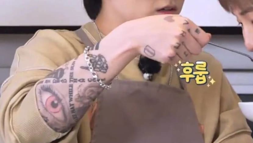 BTSs Jungkook Reveals His Tattoo Sleeve On Run BTS  Koreaboo