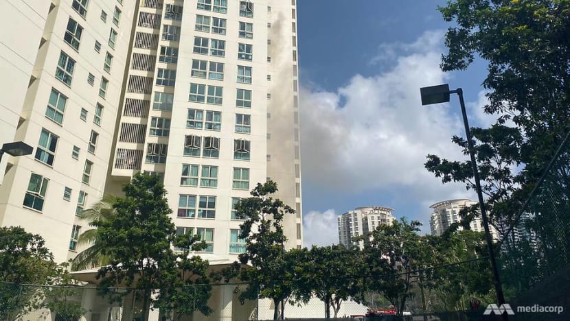 Residents evacuated after fire at Trellis Towers in Toa Payoh, no one injured