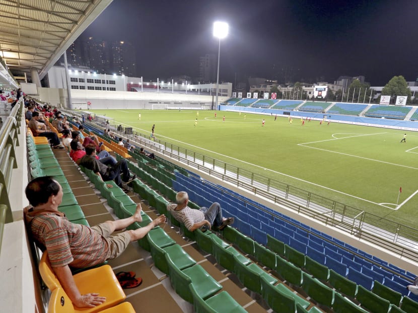 Fans at an S.League game at the Jalan Besar stadium. TODAY file photo