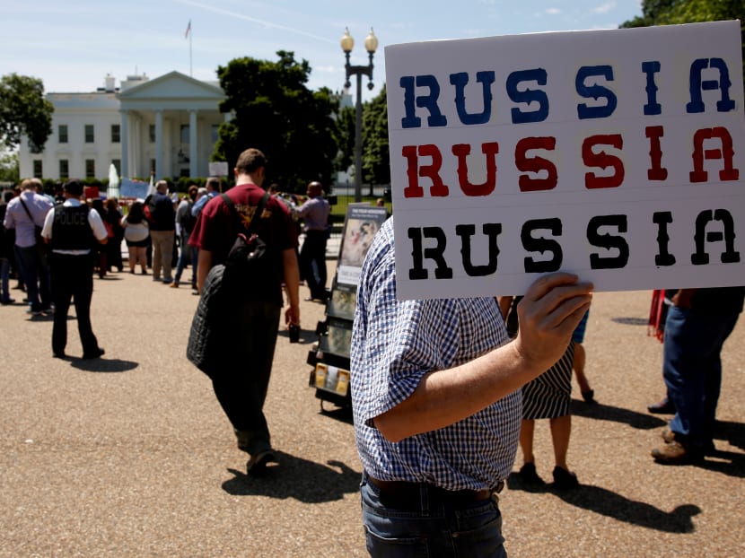 File photo of protesters gathering to rally against US President Donald Trump's firing of Federal Bureau of Investigation (FBI) Director James Comey, outside the White House in Washington, May 10, 2017.  Photo: Reuters