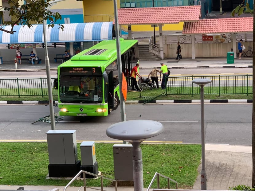 A Go-Ahead bus crashed into a metal road divider on Sunday (Nov 10).