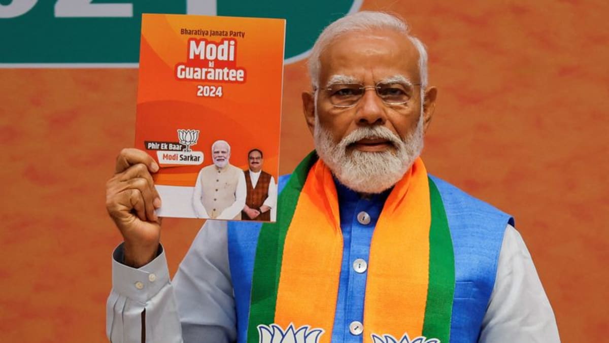 India’s Modi promises to create jobs, boost infrastructure if BJP wins third term