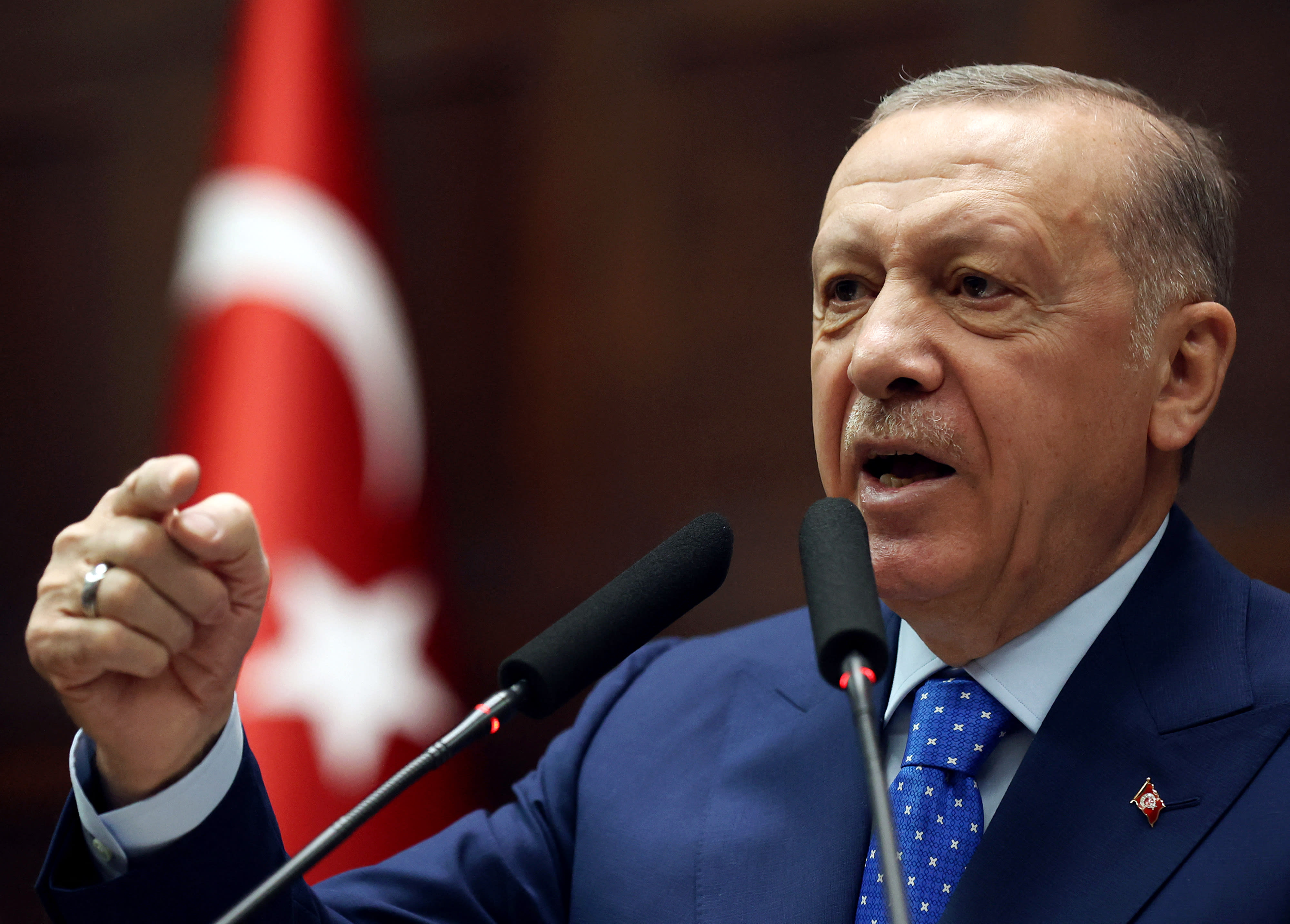 Mr Erdogan said Nato allies had never supported Turkey in its fight against Kurdish militant groups, including the Syrian Kurdish YPG, which Ankara also views as a terrorist group closely tied to the PKK.