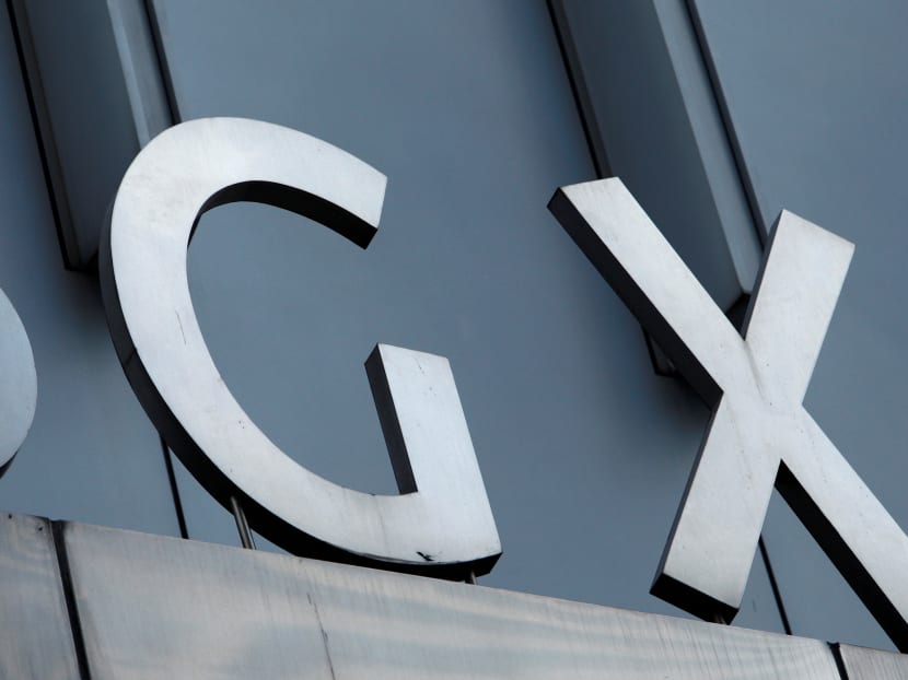 A Singapore Exchange signage is pictured at their premises. Photo: Reuters