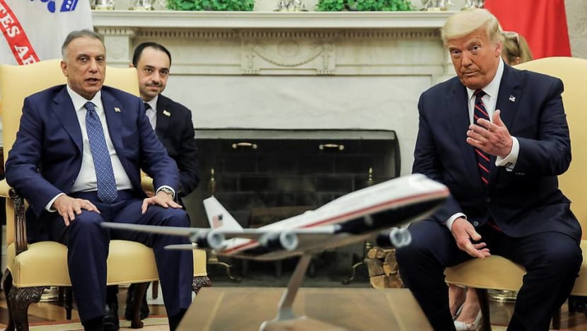 Trump redoubles vow to withdraw troops from Iraq; eyes prospects for oil deals Trump redoubles vow to withdraw troops from Iraq; eyes prospects for oil deals