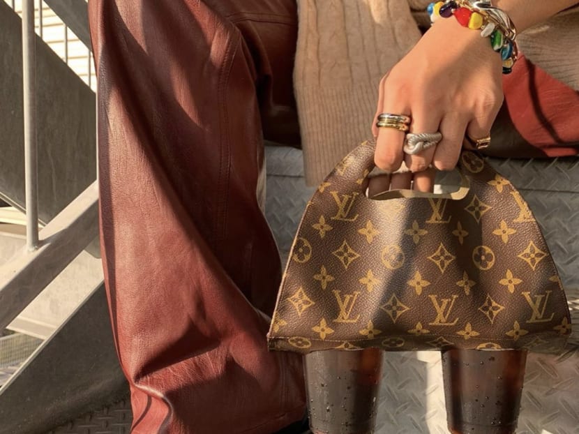 Japanese Artist DIYs Atas Louis Vuitton Drink Carrier, Time To Turn Your  Old Designer Bags Into BBT Holders 