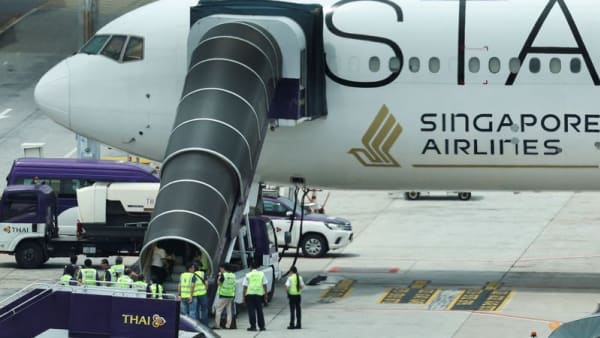 Aircraft that operated SQ321 returns to Singapore from Bangkok