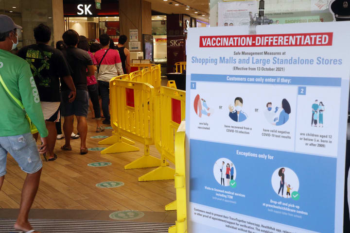 No need for F&B outlets to do vaccination checks from April 26, onus on individuals to comply: MOH No need for F&B outlets to do vaccination checks from April 26, onus on individuals to comply: MOH