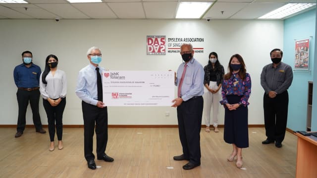 新加坡读写障碍协会获Ishk Tolaram基金会捐助17万5000元