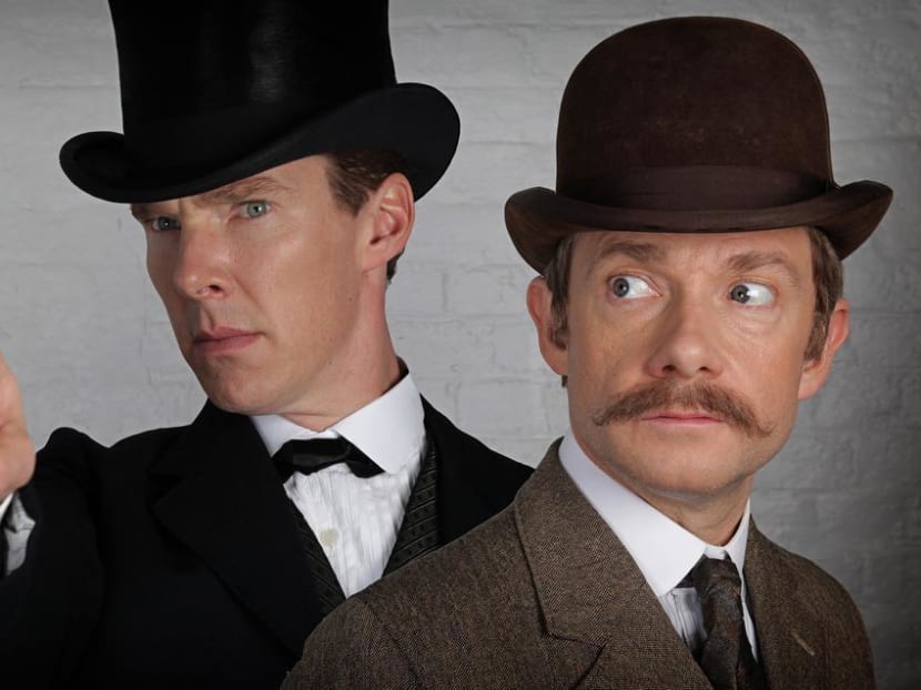 Gallery: Benedict Cumberbatch, Martin Freeman get Victorian in first photo from Sherlock special