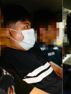 (Left) Muhammad Tauffiq Ahmad Fauzi, 32, and (right) Goh Boon Tong, 28, in photos from the Singapore Police Force.