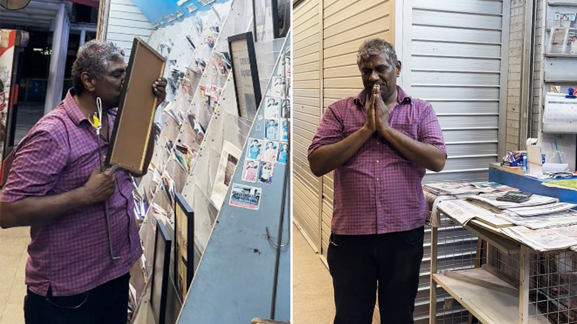 goodbye thambi magazine store teary third gen owner kisses framed article of shop as he closes for the last time 0 0