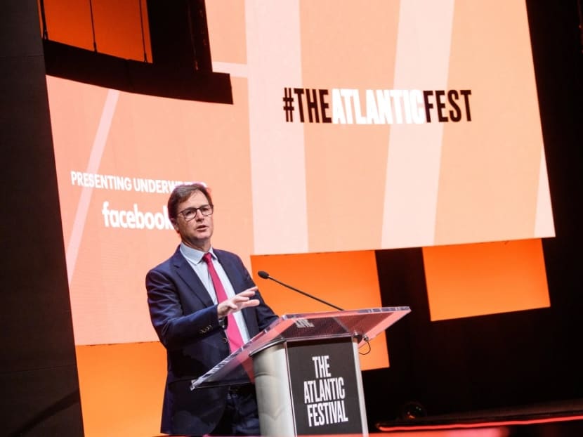 Mr Nick Clegg, Facebook's vice-president of global affairs and communications, speaking at the Atlantic Festival about how the company has built up defences against the spread of misinformation.