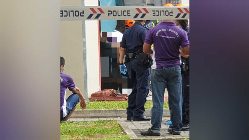 Police investigating after man dies in incident at Punggol refuse chute compactor room Police investigating after man dies in incident at Punggol refuse chute compactor room