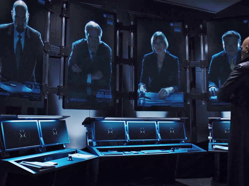 With new technology, office meetings could look like this scene out of Captain America: Winter Soldier.