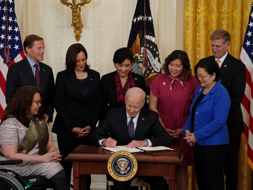 Biden signs hate crimes law protecting Asian Americans Biden signs hate crimes law protecting Asian Americans