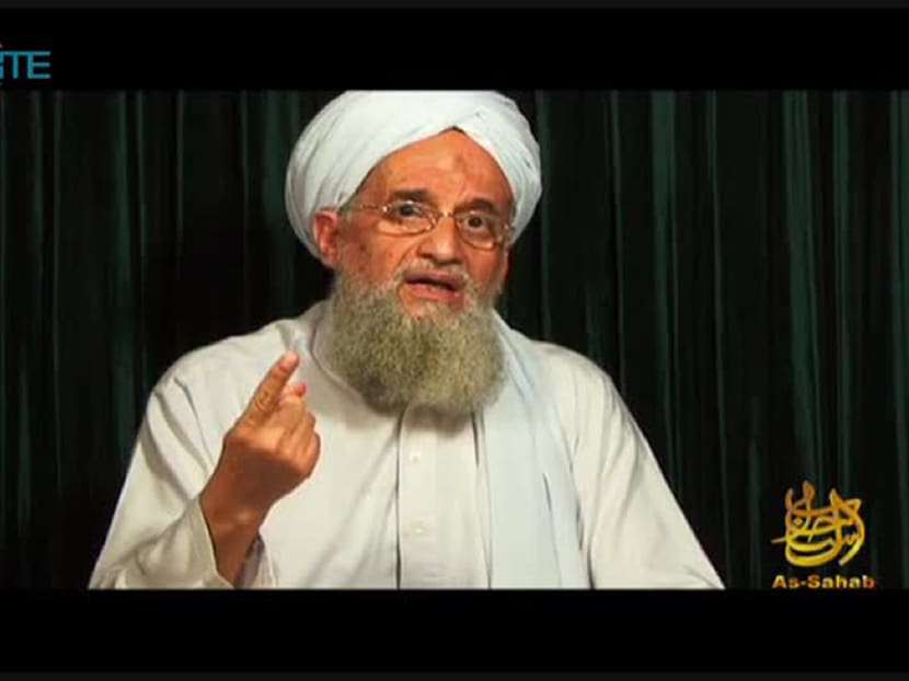 This still image from video obtained on October 26, 2012 courtesy of the Site Intelligence Group shows Al-Qaeda leader Ayman al-Zawahiri speaking in a video. Photo via AFP