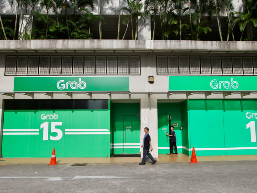 Grab's offices at Midview City in Sin Ming. The 30-cent platform fee, which includes Goods and Services Tax, will kick in on Dec 18, 2020. Grab's offices at Midview City in Sin Ming. The 30-cent platform fee, which includes Goods and Services Tax, will kick in on Dec 18, 2020.