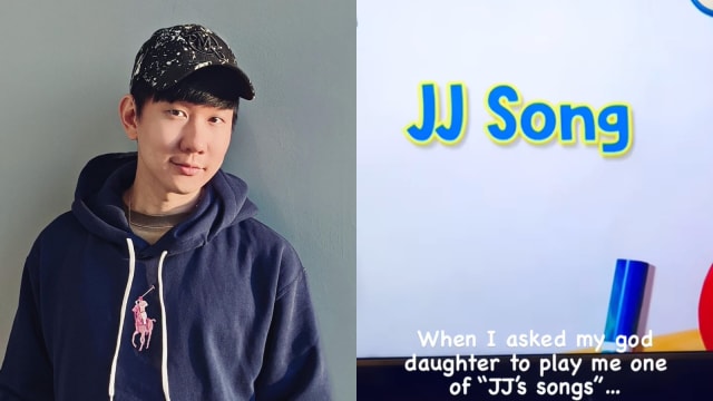 林俊杰3岁干女儿播放“JJ的歌”，结果超爆笑！