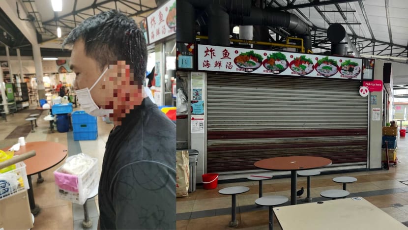 69-year-old man arrested following alleged attack on fish soup hawkers at Tanglin Halt Food Centre