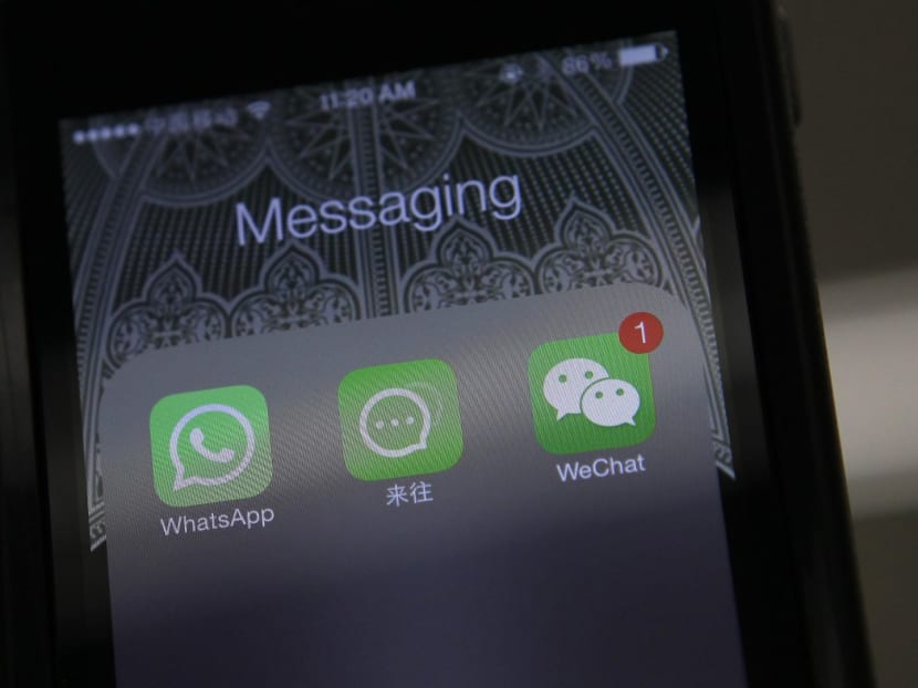 An increasing number of teenagers and schoolchildren are using the mobile phone application WeChat for online gambling, as well as to connect with others looking for sexual hook-ups and for the buying and selling of drugs. Photo: REUTERS