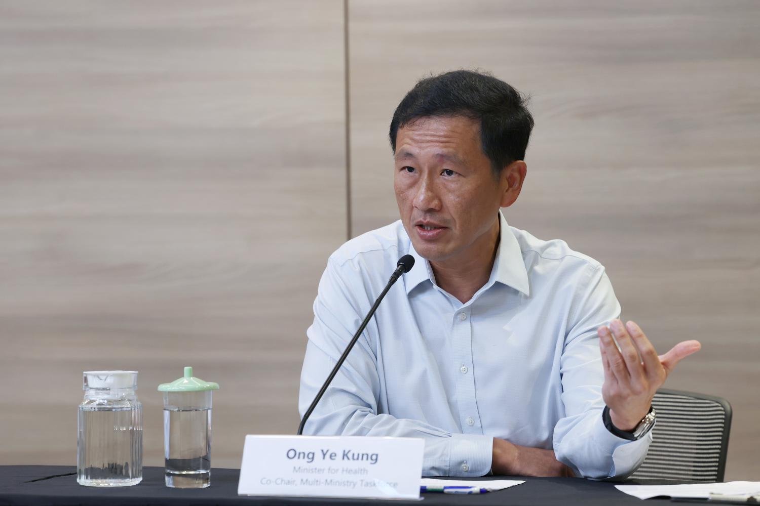 Health Minister Ong Ye Kung (pictured) outlined Singapore's moves to prepare the country for the next wave of Covid-19 infections. Health Minister Ong Ye Kung (pictured) outlined Singapore's moves to prepare the country for the next wave of Covid-19 infections.