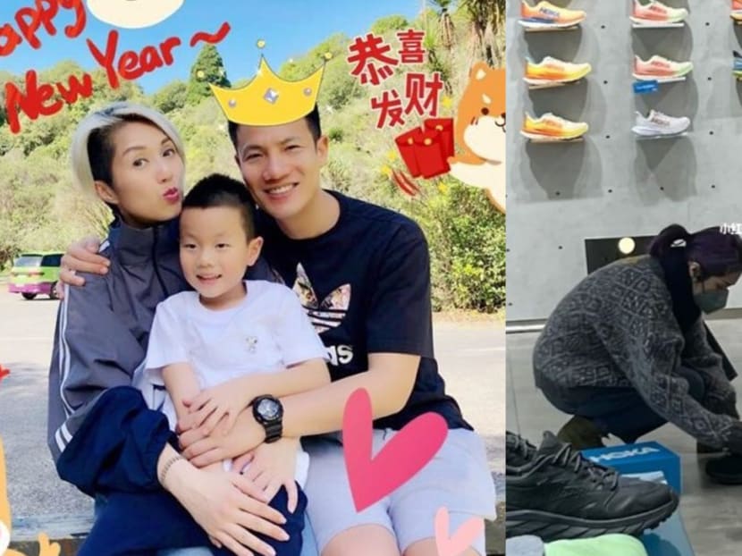 Miriam Yeung seen putting on shoes for her 10-year-old son; praised for being 'an ordinary and selfless mum'