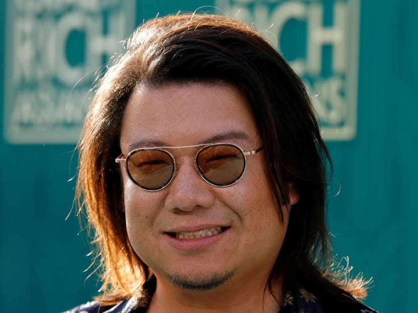 Author Kevin Kwan posing at the premiere for "Crazy Rich Asians" in Los Angeles, California on Aug 7, 2018.