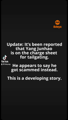 Yang Junhao is accused of tailgating but it appears he got scammed instead. This is a developing story.

To read the full story, click the link in our bio.

https://www.8days.sg/entertainment/local/taylor-swift-fan-china-fake-ticket-escorted-interrogation-room-singapore-concert-827446

???? 杨俊豪/Douyin