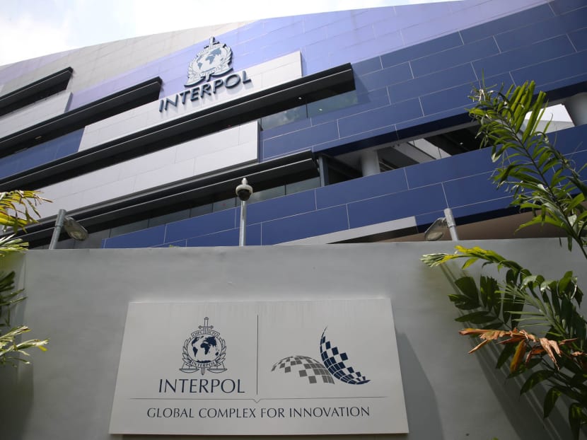 The exterior of the Interpol Global Complex for Innovation in Singapore. The Singapore Police Force has made several arrests as part of the Interpol-led Operation SOGA VI, meant to crack down on illegal soccer gambling. TODAY file photo.