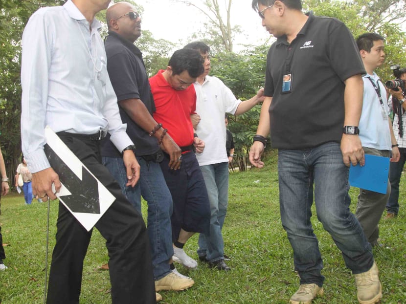 Alleged Sheng Siong kidnapper taken to Sembawang Park