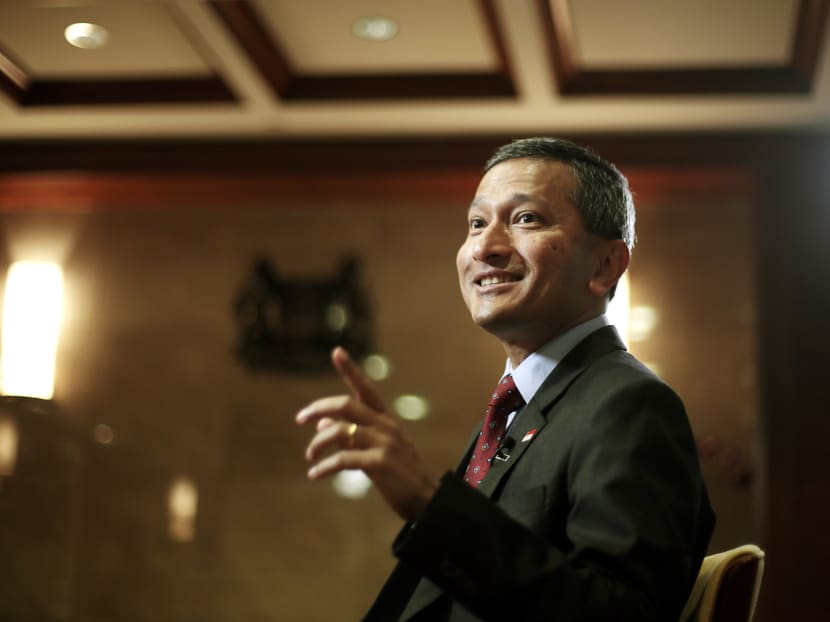 Foreign Minister Vivian Balakrishnan speaks during an interview session on Dec 4, 2015. Photo: Jason Quah/TODAY