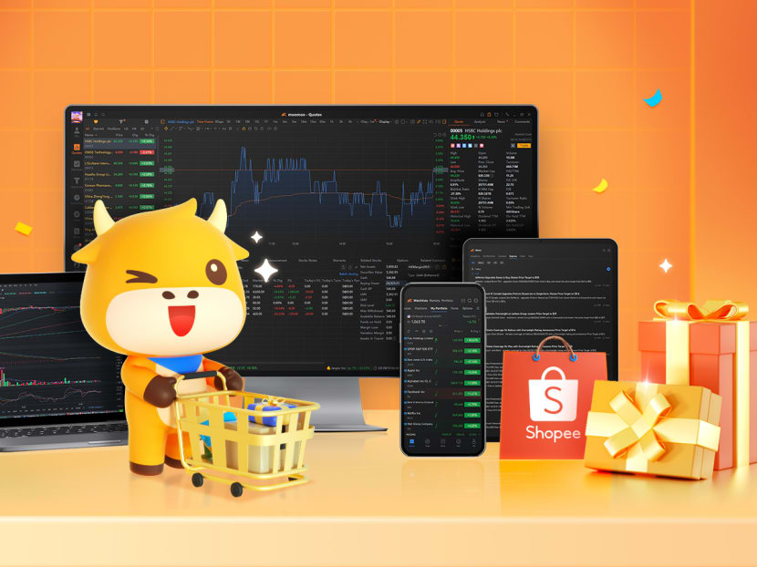 Shopee users stand a chance to win Tesla, Facebook or Coca-Cola stocks and get introduced to investing via the moomoo platform. Photo: Futu Singapore Shopee users stand a chance to win Tesla, Facebook or Coca-Cola stocks and get introduced to investing via the moomoo platform. Photo: Futu Singapore
