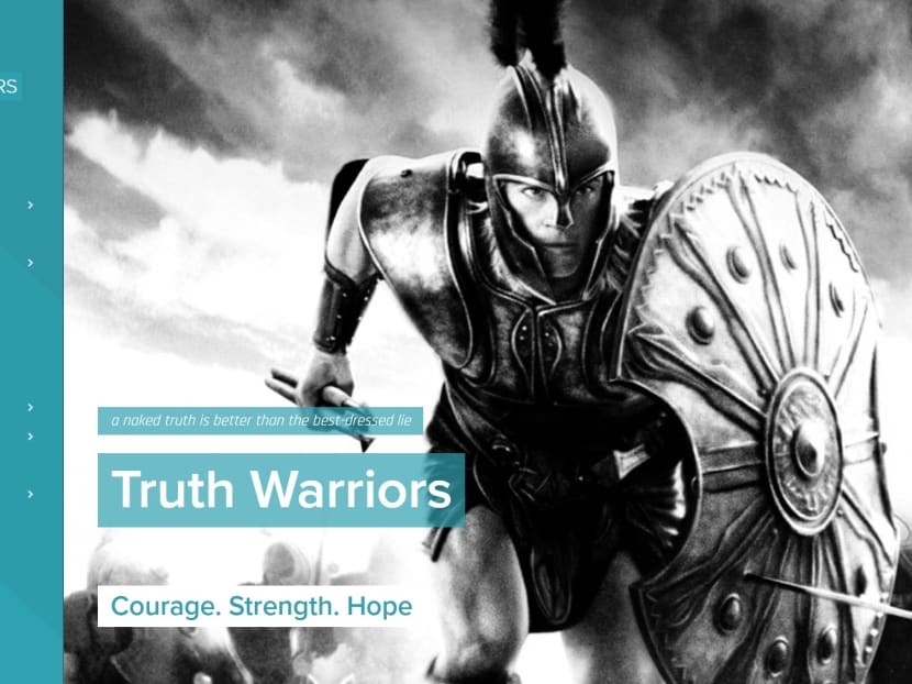 The Truth Warriors website claims to have been started by a “group of concerned citizens”.